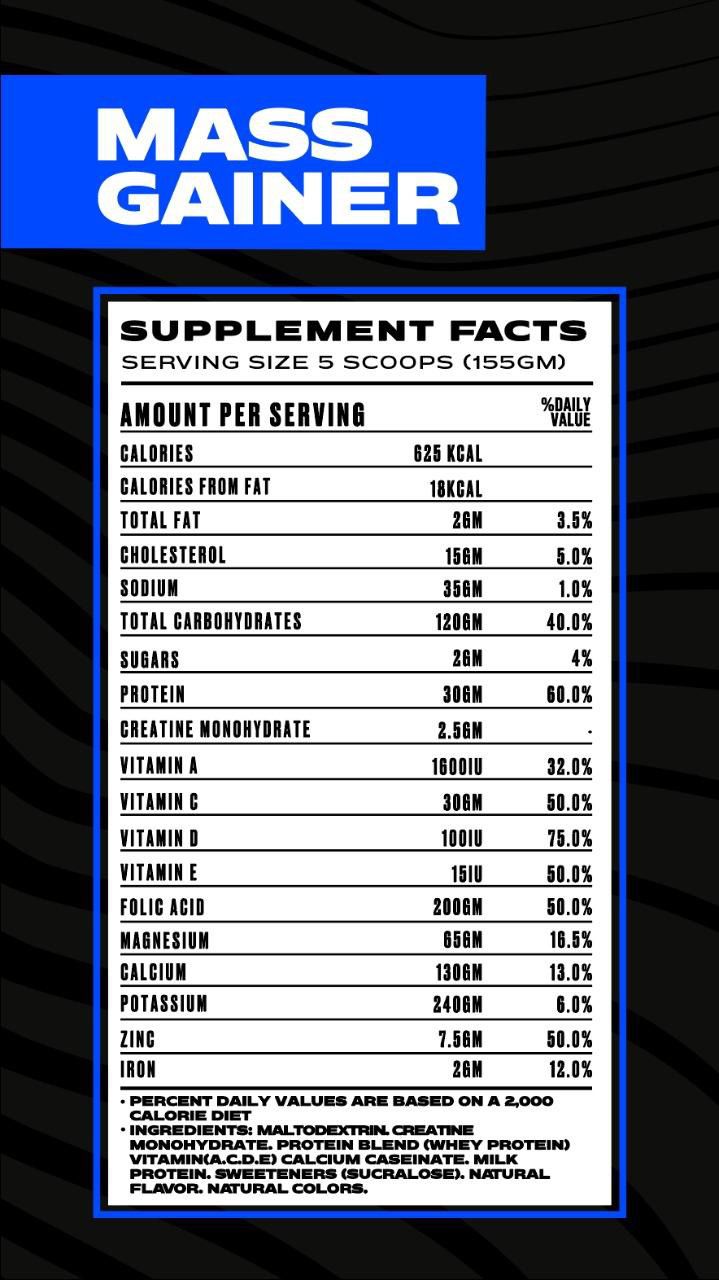 Mass Core - 3.75 Kilos - 25 servings